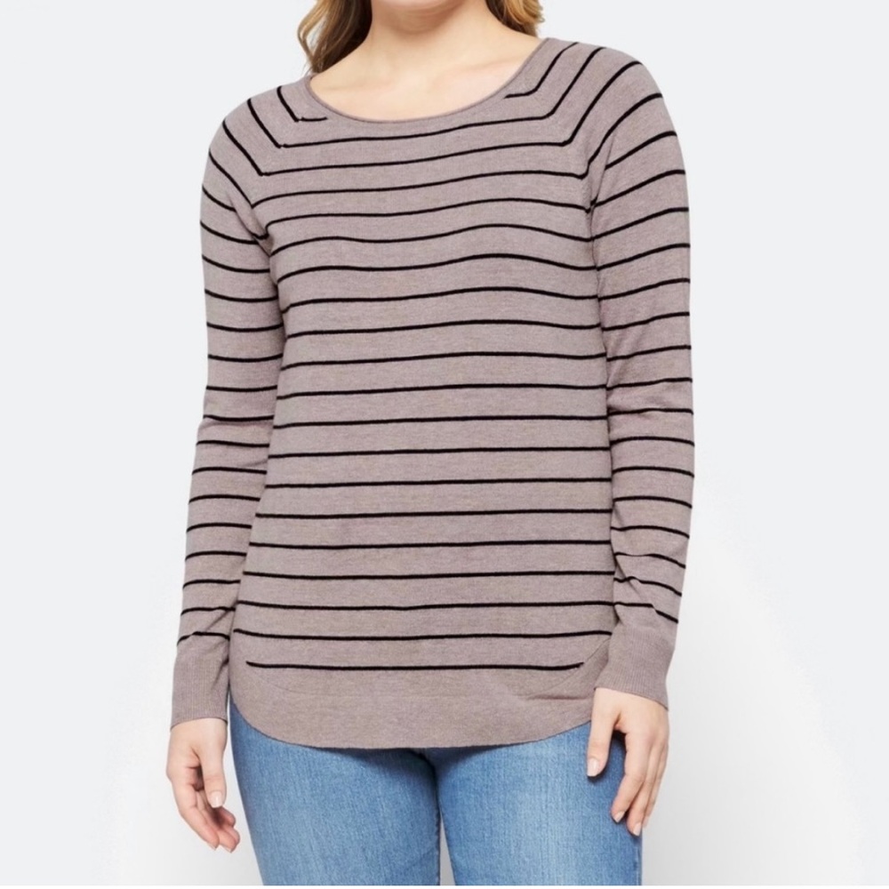 Pink Clover Sweater | Tan with black stripes XXL - Picture 9 of 9